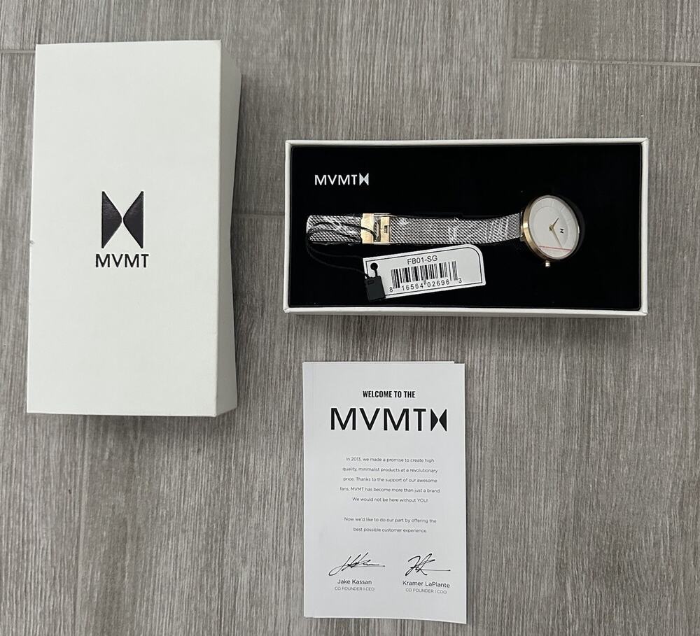 MVMT Women's Quartz Watch With Milan Mesh Steel Bracelet FB01-SG NWT